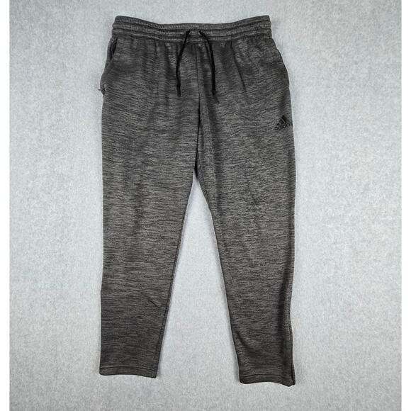 Adidas Mens XL Training Joggers/Sweatpants with Drawstring and Pockets Gray - Picture 1 of 16